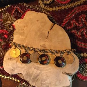 Unique vintage coin bracelet